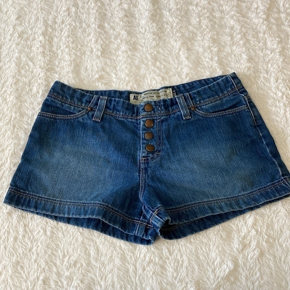 American Eagle Outfitters denim  shorts snap fly - Picture 2 of 7